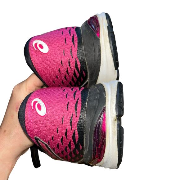 ASICS WOMENS GEL CUMULUS 10 RUNNING SHOES SIZE pink black - Picture 4 of 10